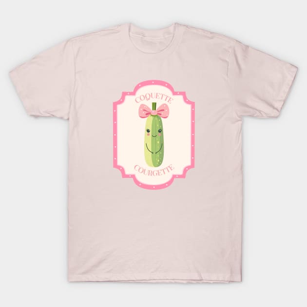 Coquette Courgette T-Shirt by IllustrasAttic